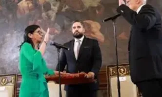 Изпълняващата длъжността президент на Венецуела Делси Родригес която президентът на