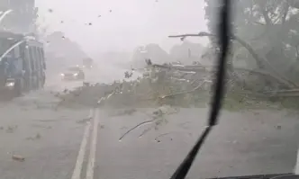 След двата слънчеви дни в следобедните часове над София заваля