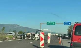 Тежка катастрофа на автомагистрала Тракия при разклона за Нови хан