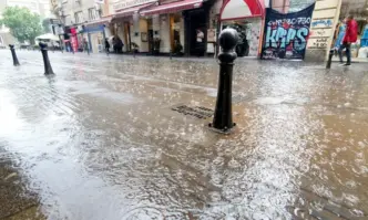 Жълт код за интензивни валежи обяви за днес Националният институт