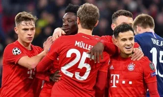 Байерн Мюнхен записа шеста победа в групите на Шампионска лига