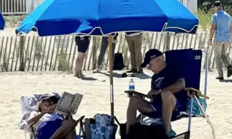 Президентът на САЩ Джо Байдън се наслади на слънчевите лъчи