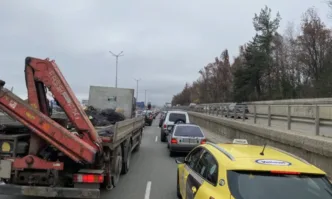 Верижната катастрофа в участъка от Черни връх към Симеоновско шосе