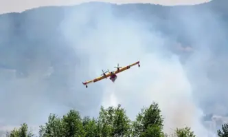 Френските самолети гасят в Малешевската планина