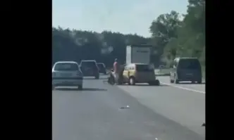 Поредна катастрофа е станала на АМ Тракия преди минути Инцидентът