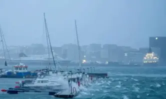 Вятър с рекордна скорост и транспортен хаос в Норвегия донесе бурята Ингун