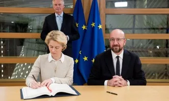 Председателите на Европейския съвет и ЕК подписаха споразумението за Брекзит
