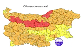 Зимата идва с червен код за интензивни снеговалежи НИМХ обяви