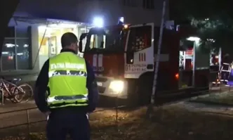 Пожар в студентско общежитие в Бургас