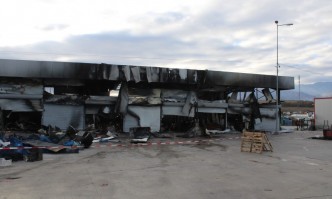 Огромни щети след пожара в борсата край Петрич
