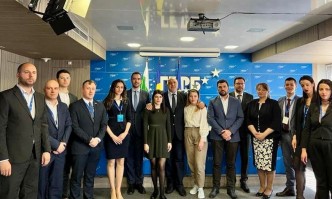 Лидерът на ГЕРБ Бойко Борисов заедно с Младежи ГЕРБ проведоха