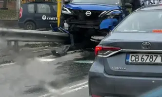 Отново нелепа катастрофа в София: Кола се заби в светофар в Младост