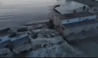 В района на Нова Каховка в контролираната от Русия част