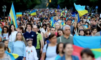 Шествие на свободата в София в Деня на независимостта на Украйна