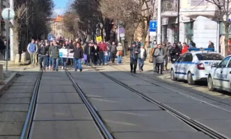 Протестът срещу Борислав Сарафов пред ВСС прерасна в шествие