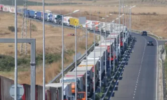 Десетки километри опашка от тирове по магистрала Марица край Свиленград