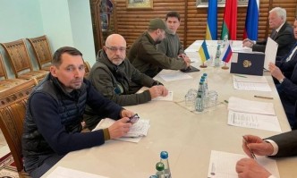 Членове на украинската делегация на преговорите с Русия за спиране