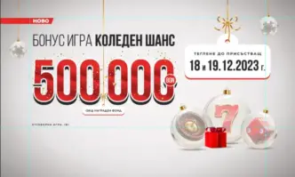 Играта Коледен шанс на игрални зали WINBET обещава награди за 500 000 лв.