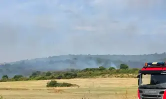 Фронтът е 15 кмТрети ден продължава гасенето на пожара между