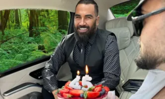 Азис духна свещичките на тортата за 45-ия си рожден ден (СНИМКИ)