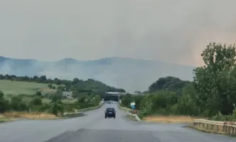 Заради избухнал пожар в района между софийските квартали Иваняне и