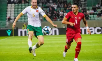 Българският национален отбор по футбол изпусна в 96 ата минута първата