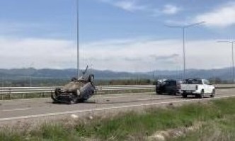 Катастрофа с три коли на Околовръстния път на София