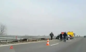 Катастрофа е станала на магистрала Тракия по обяд в четвъртък