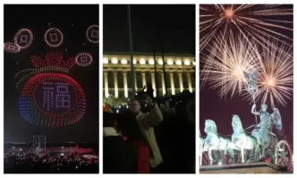 Къде как посрещнаха Новата година: Светлинно шоу в София, хореография с дронове в Южна Корея, пищна заря в Германия (ГАЛЕРИЯ)
