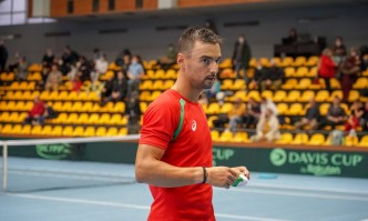 Националите на България за Купа Дейвис Димитър Кузманов и Александър