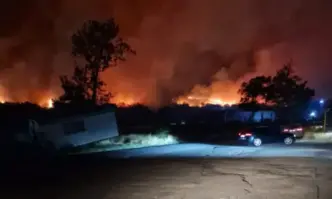 Пожар в промишлената зона на Асеновград