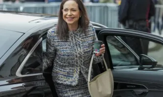 Мария Корина Мачадо миналогодишната нобелова лауреатка за мир и венецуелска опозиционна лидерка