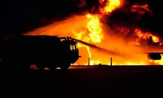 Голям пожар в във фабрика за месо във Войводиново