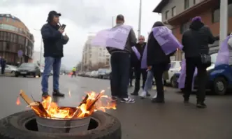 Протести на работещите в обществения транспорт в София Случва се
