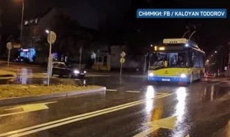След ремонт на кръстовище в Плевен тролейбусите се движат в насрещното