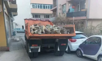 В навечерието на Коледа Община Благоевград предостави дървесина за огрев