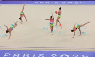 Националният ансамбъл на България по художествена гимнастика не успя да