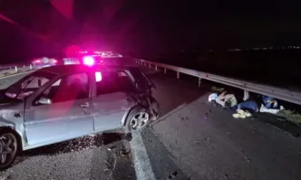 Полицията задържала мъж заподозрян че е шофьорът на катастрофиралия край