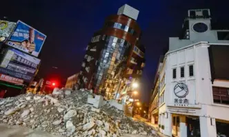 Броят на жертвите на силното земетресение което разтърси Тайван миналата