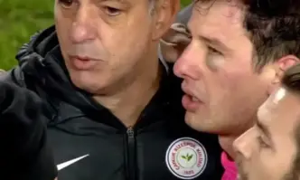 Президентът на Анкарагюджю Фарук Коджа който беше ядосан след гола