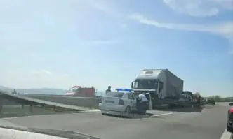 Временно движението при 42 ри на автомагистрала Тракия в посока