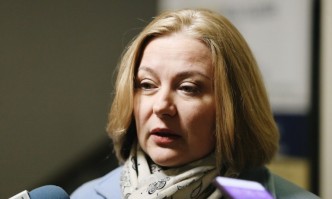 Европейският главен прокурор Лаура Кьовеши и българският правосъден министър Надежда