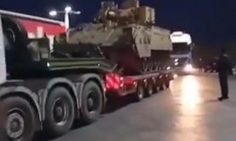 Тази сутрин военна техника сред която и 10 танка е