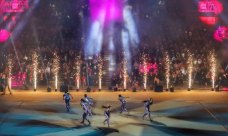 Златните момичета на България от националния ансамбъл по художествена гимнастика