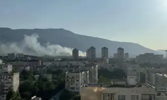Избухнал е пожар в подножието на Витоша За това сигнализираха потребители