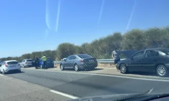 Километрично задръстване на АМ Тракия посока София Причината верижна