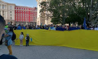 Шествие в София в подкрепа на Украйна (СНИМКИ И ВИДЕО)