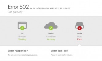Показва грешка в сървъра Сайтът на Министерство на вътрешните работи