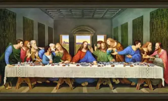 Велика сряда: Христос събира Апостолите на Тайната вечеря, Юда го предава срещу 30 сребърника