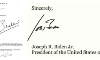 Големи разминавания между подписа на писмото на Джо Байдън с